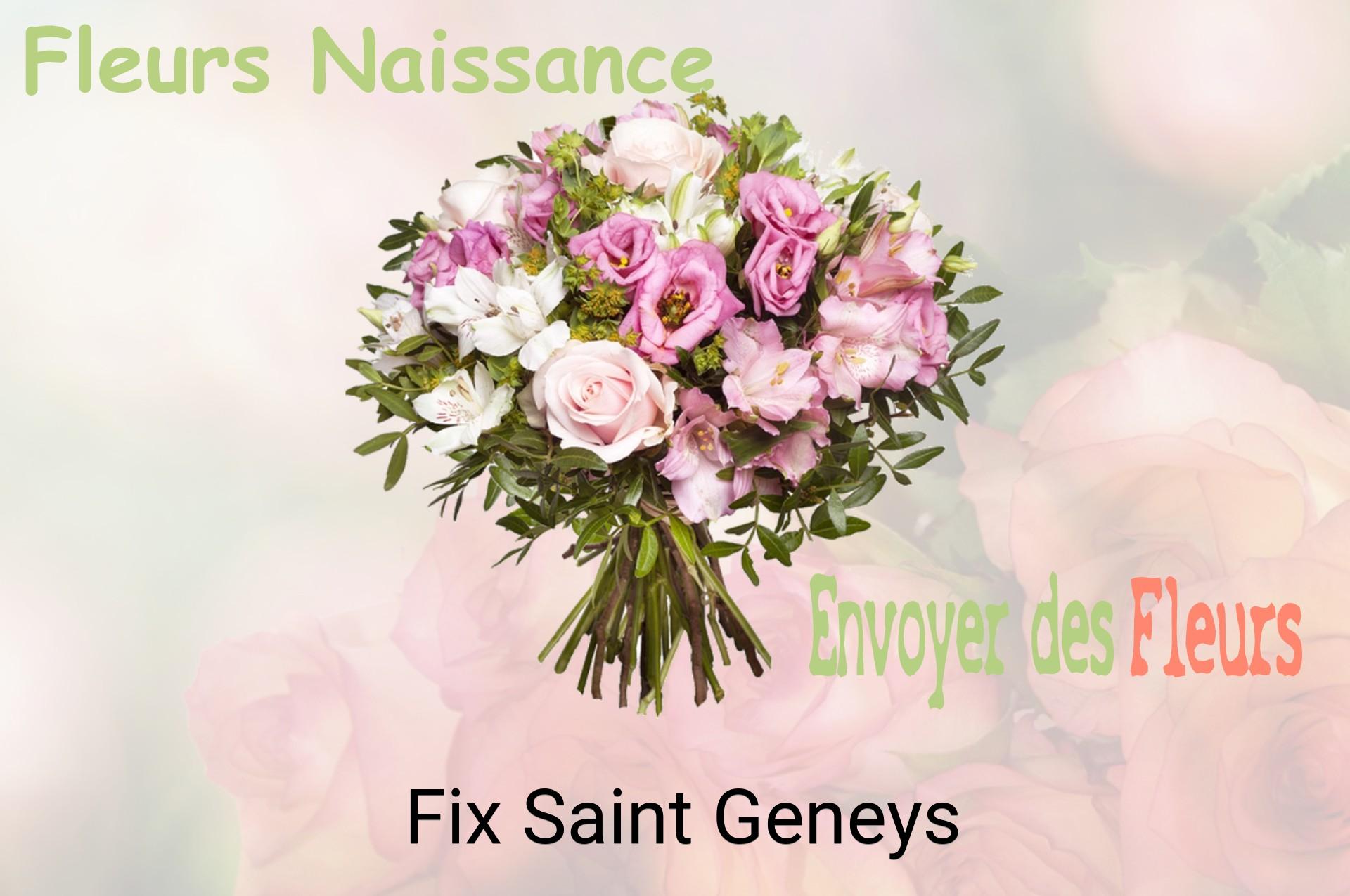 Bouquet de fleurs de naissance livré à Fix-Saint-Geneys